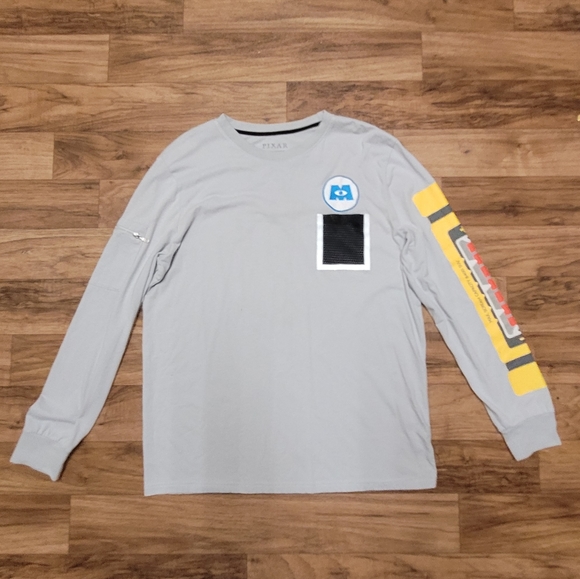Pixar Monsters Ink Long Sleeve Shirt Sz L - Picture 2 of 7